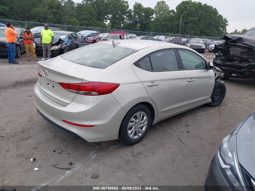 2017 HYUNDAI ELANTRA SE - 5NPD74LF0HH182219