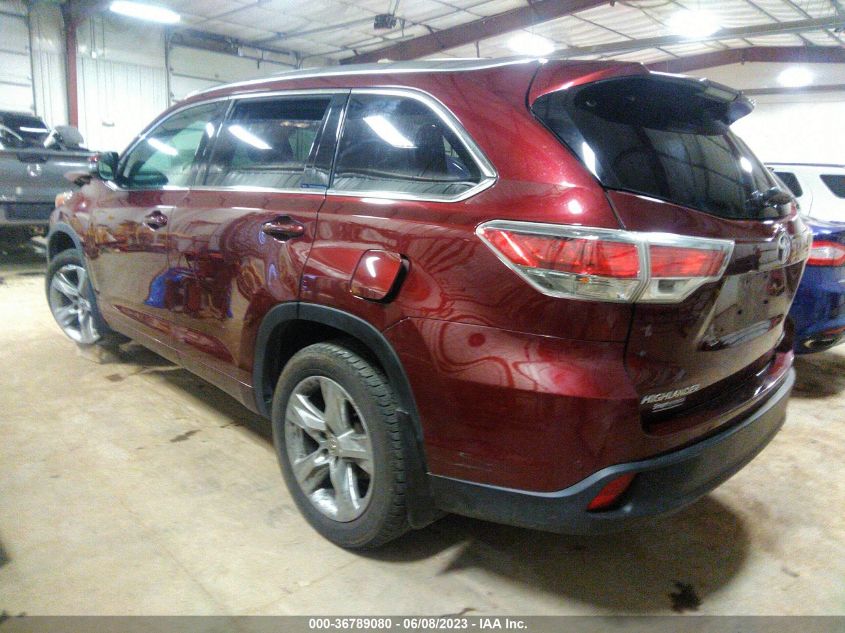 2015 TOYOTA HIGHLANDER LIMITED - 5TDDKRFH1FS132090