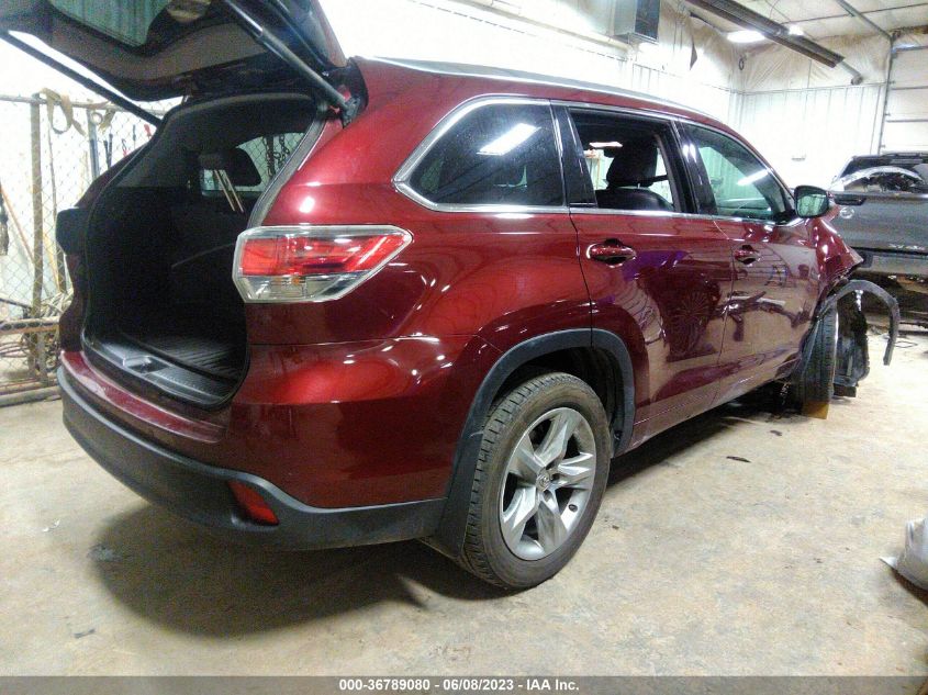 2015 TOYOTA HIGHLANDER LIMITED - 5TDDKRFH1FS132090