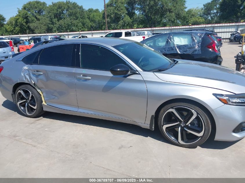 2022 HONDA ACCORD SEDAN SPORT - 1HGCV1F35NA101611