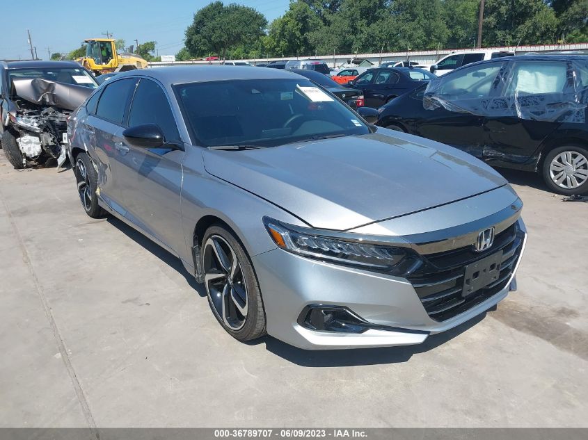 2022 HONDA ACCORD SEDAN SPORT - 1HGCV1F35NA101611