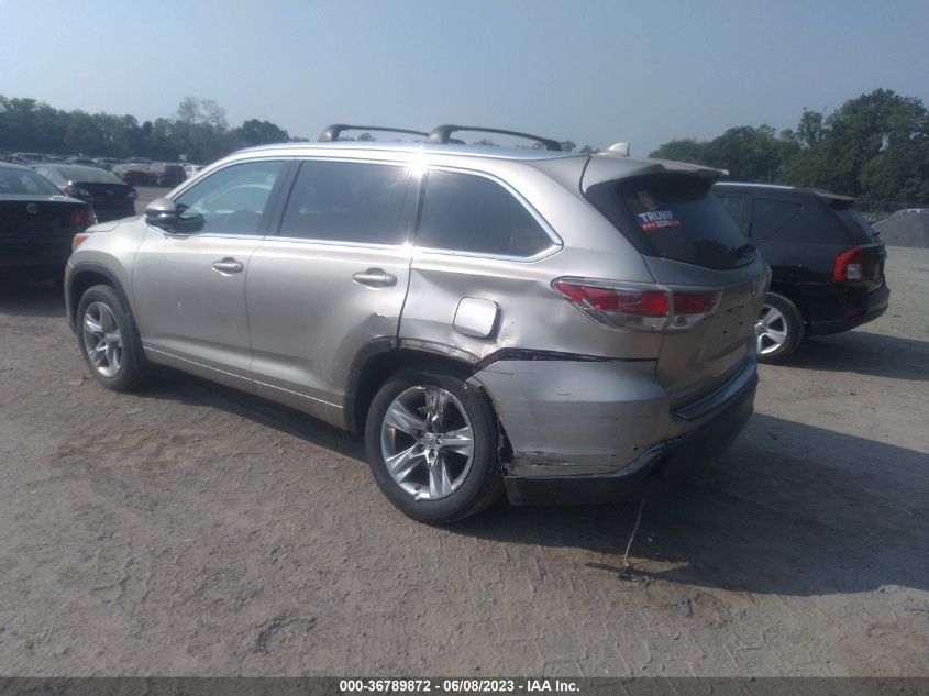 2015 TOYOTA HIGHLANDER LIMITED - 5TDDKRFHXFS079714