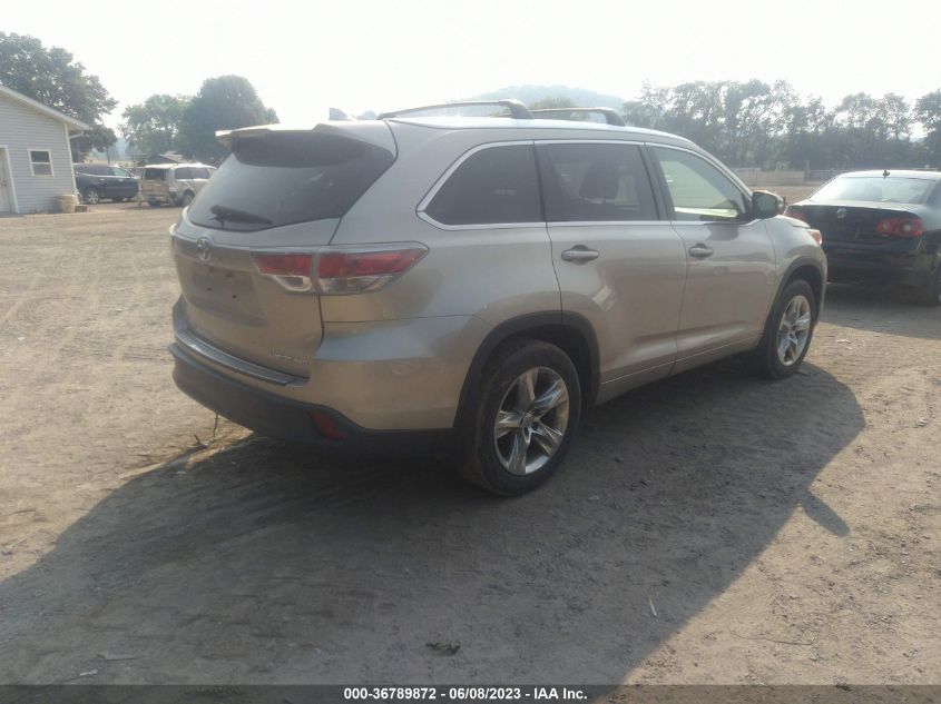 2015 TOYOTA HIGHLANDER LIMITED - 5TDDKRFHXFS079714
