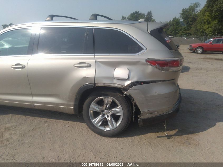 2015 TOYOTA HIGHLANDER LIMITED - 5TDDKRFHXFS079714