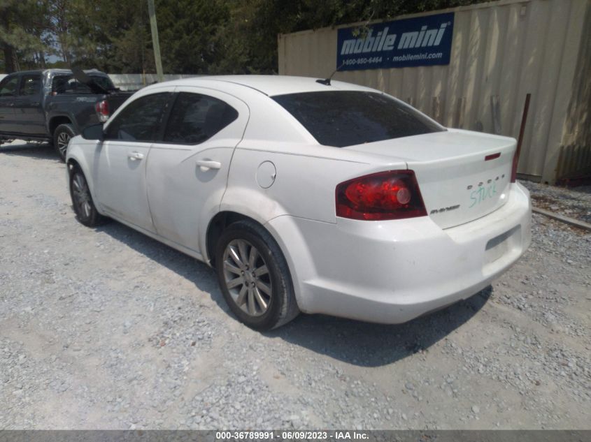 2013 DODGE AVENGER SE - 1C3CDZAB3DN506179