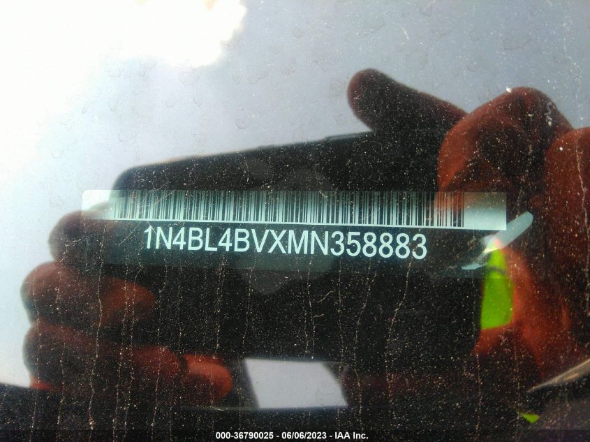 2021 NISSAN ALTIMA 2.5 S - 1N4BL4BVXMN358883
