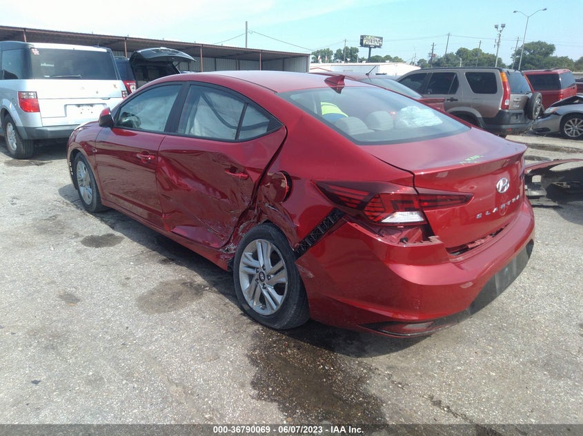 Auction sale of the 2019 HYUNDAI ELANTRA , vin: KMHD84LF9KU850296, lot number: 36790069