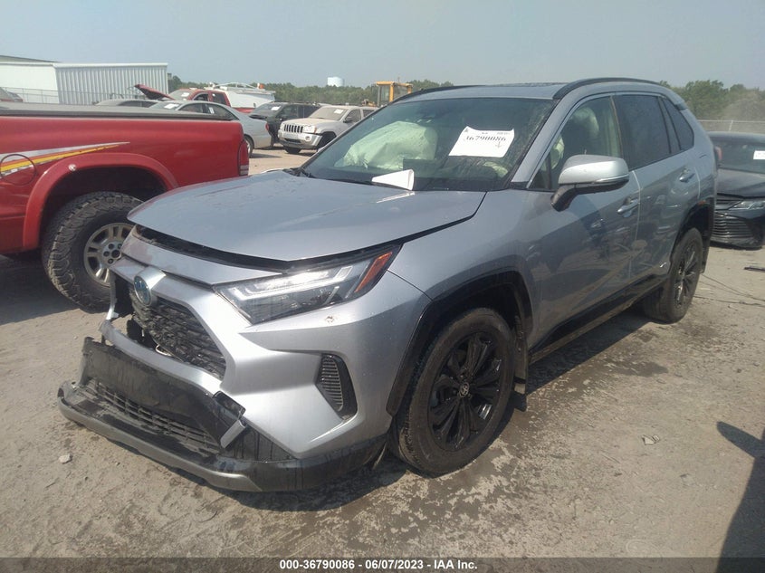 VIN JTM16RFV9NJ019027 2022 TOYOTA RAV4 HYBRID SE