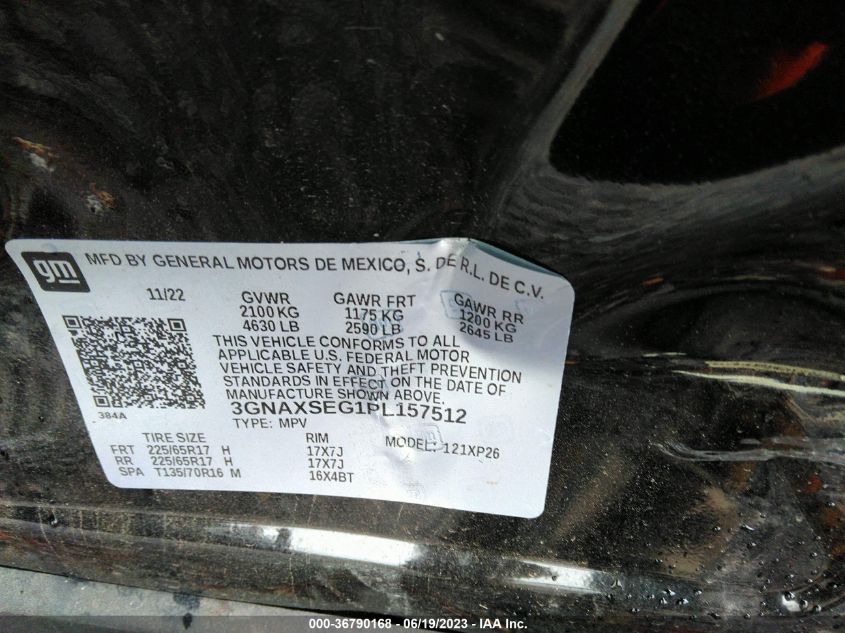 2023 CHEVROLET EQUINOX LS - 3GNAXSEG1PL157512