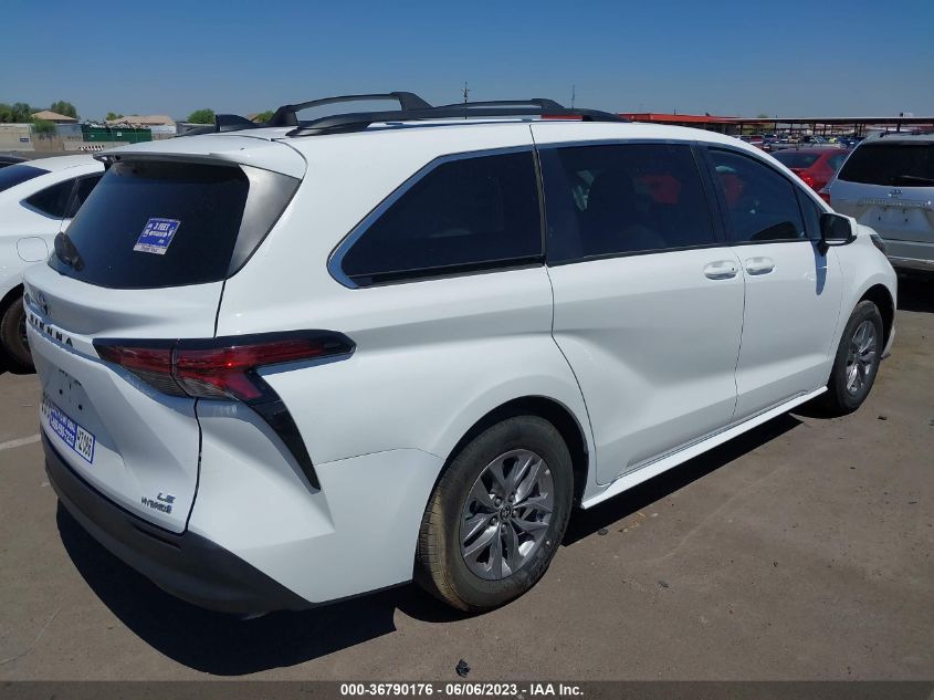 2022 TOYOTA SIENNA LE - 5TDKRKEC5NS086651
