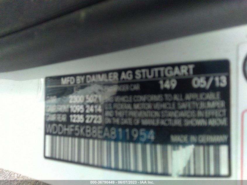 2014 MERCEDES-BENZ E-CLASS E 350 SPORT - WDDHF5KB8EA811954