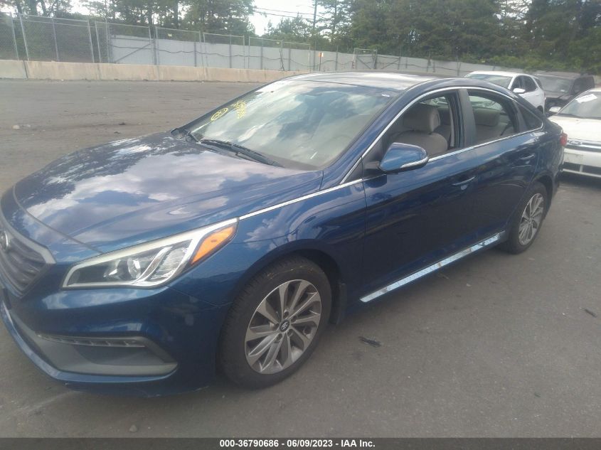 2016 HYUNDAI SONATA 2.4L SPORT - 5NPE34AF0GH423049