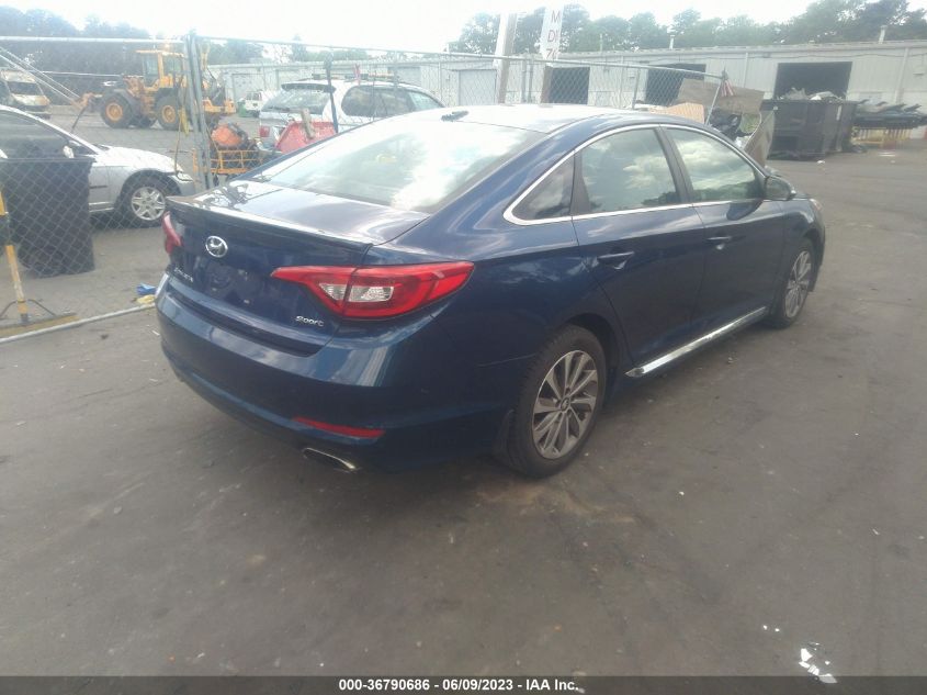 2016 HYUNDAI SONATA 2.4L SPORT - 5NPE34AF0GH423049