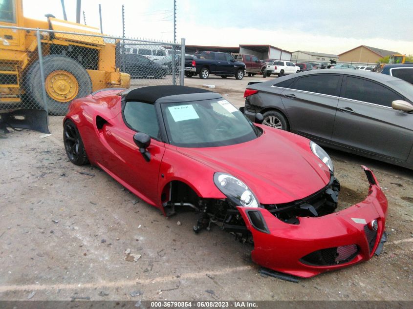 2018 ALFA ROMEO 4C SPIDER - ZARBAAB42JM271881