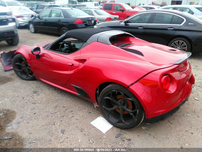 2018 ALFA ROMEO 4C SPIDER - ZARBAAB42JM271881