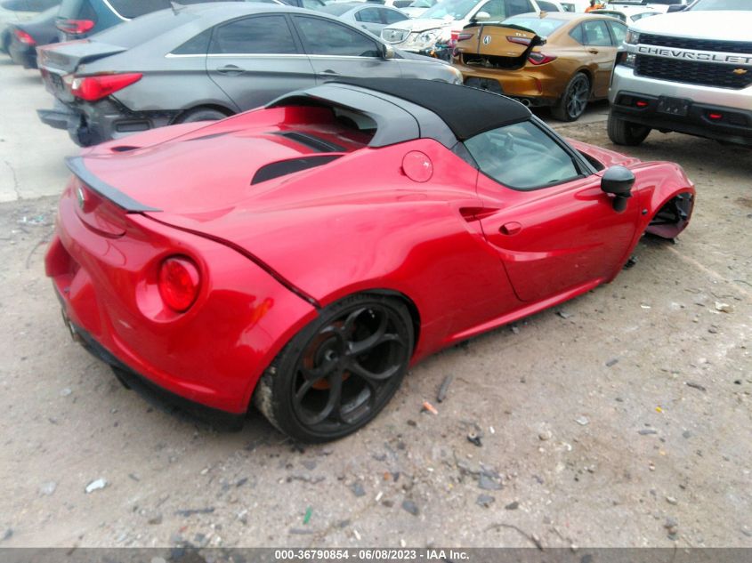 2018 ALFA ROMEO 4C SPIDER - ZARBAAB42JM271881