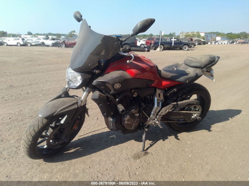 2015 YAMAHA FZ07 JYARM06E7FA004656