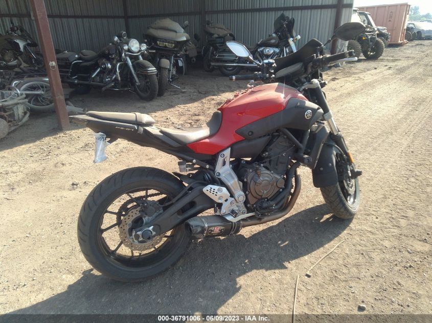 2015 YAMAHA FZ07 JYARM06E7FA004656
