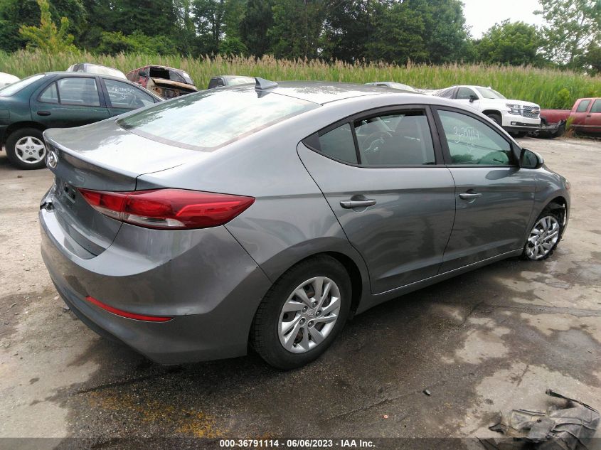 2017 HYUNDAI ELANTRA SE - KMHD74LF9HU400207
