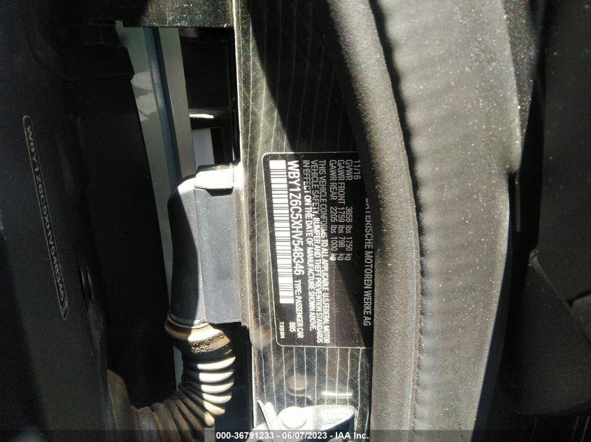 2017 BMW I3 - WBY1Z6C5XHV548346