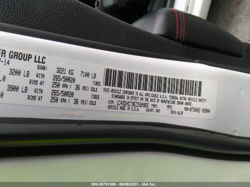 2014 DODGE DURANGO R/T - 1C4SDHCT9EC590965