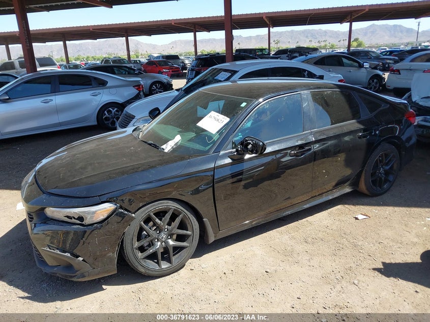 VIN 2HGFE2F58NH519490 2022 HONDA CIVIC SEDAN SPORT