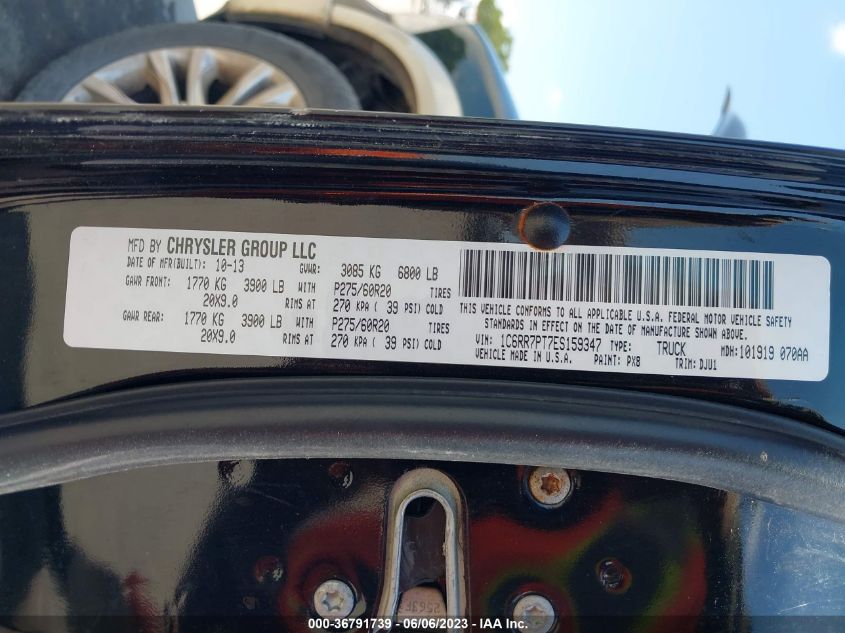 2014 RAM 1500 LONGHORN - 1C6RR7PT7ES159347