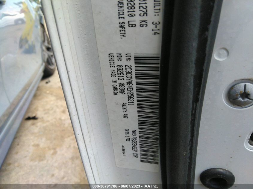 2014 DODGE CHALLENGER SXT - 2C3CDYAG4EH256211