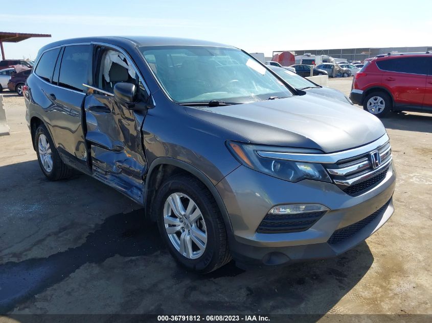 2017 HONDA PILOT LX - 5FNYF5H15HB019281