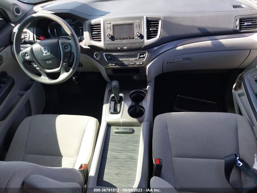 2017 HONDA PILOT LX - 5FNYF5H15HB019281