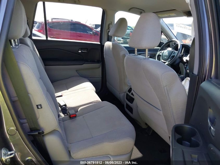 2017 HONDA PILOT LX - 5FNYF5H15HB019281