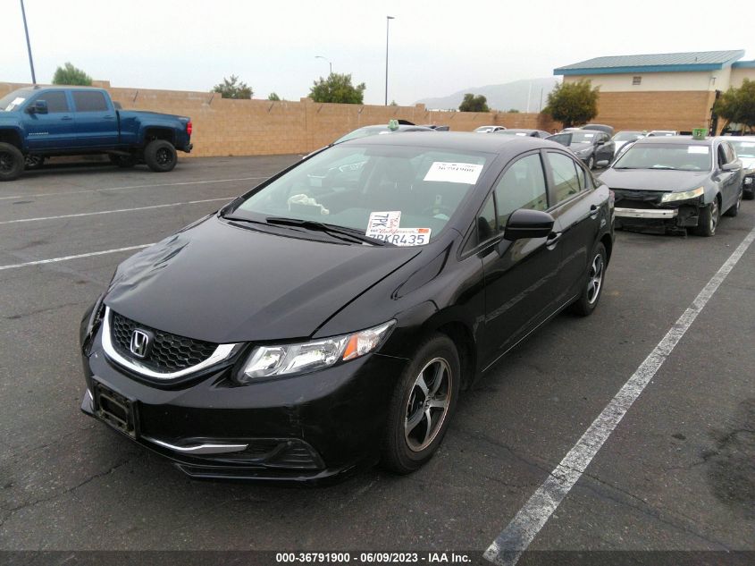 2015 HONDA CIVIC SEDAN SE - 19XFB2F77FE703731