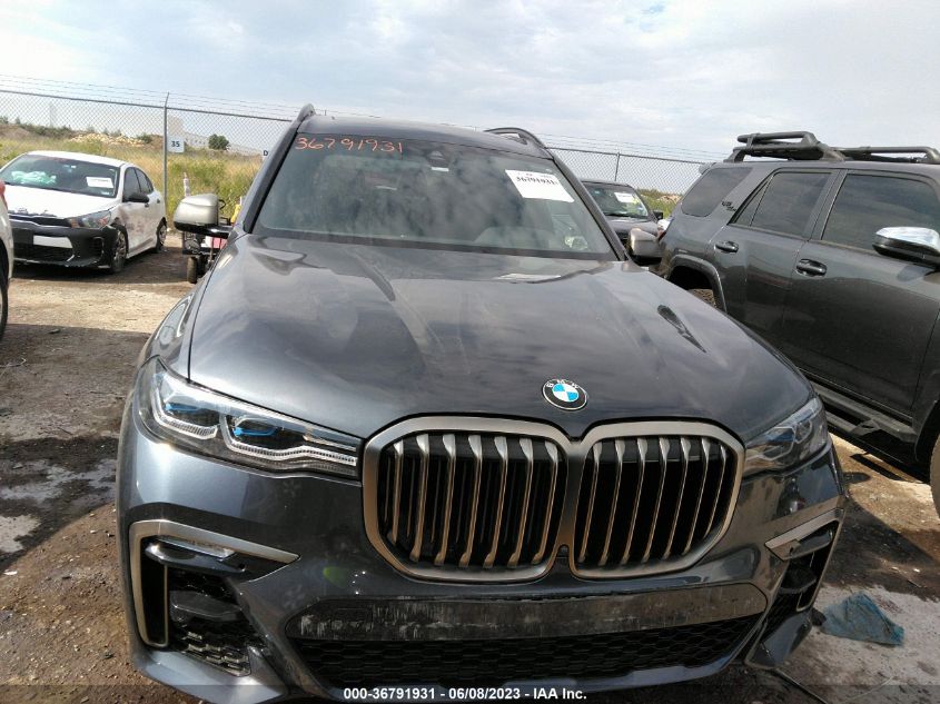 2022 BMW X7 M50I 5UXCX6C04N9K13347