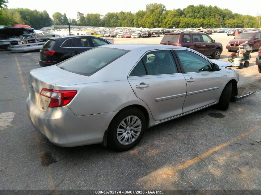 2013 TOYOTA CAMRY HYBRID LE/XLE - 4T1BD1FK0DU083211