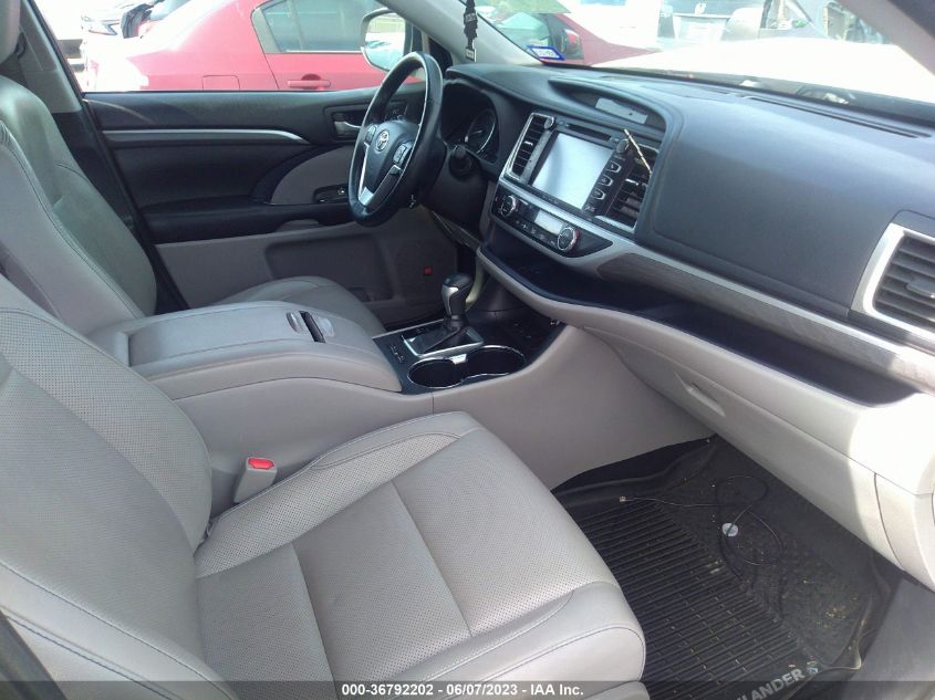 2018 TOYOTA HIGHLANDER HYBRID LTD PLATINUM - 5TDDGRFH4JS045133