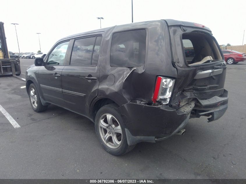 2013 HONDA PILOT EX-L - 5FNYF3H77DB004848