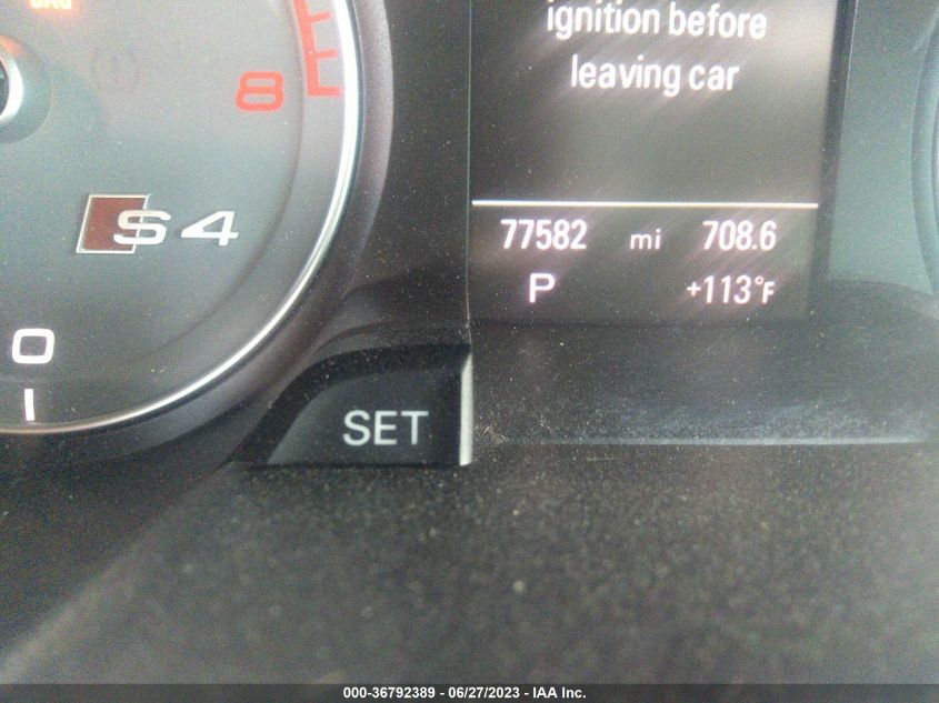 2015 AUDI S4 PREMIUM PLUS WAUBGAFL6FA044077