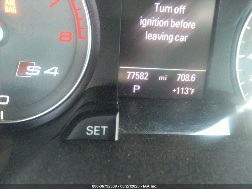 2015 AUDI S4 PREMIUM PLUS WAUBGAFL6FA044077