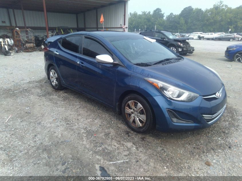 2016 HYUNDAI ELANTRA SE - 5NPDH4AEXGH671264