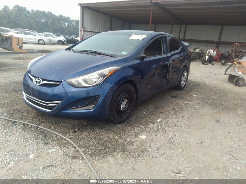 2016 HYUNDAI ELANTRA SE - 5NPDH4AEXGH671264