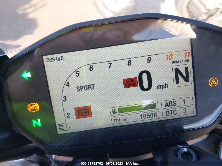 2020 DUCATI MONSTER 821 ZDMMACLSOLBOO6620