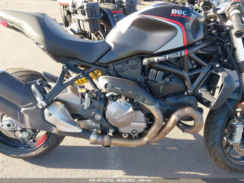 2020 DUCATI MONSTER 821 ZDMMACLSOLBOO6620