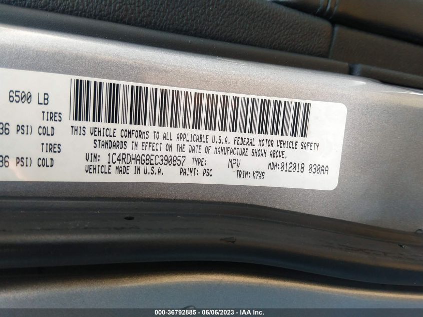 2014 DODGE DURANGO SXT - 1C4RDHAG8EC390857