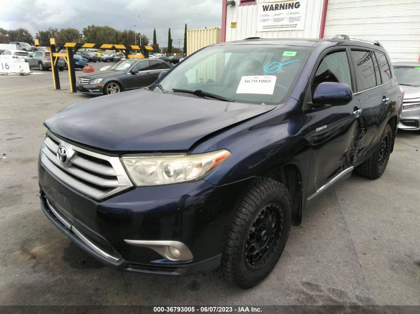 2013 TOYOTA HIGHLANDER LIMITED - 5TDYK3EH7DS130731