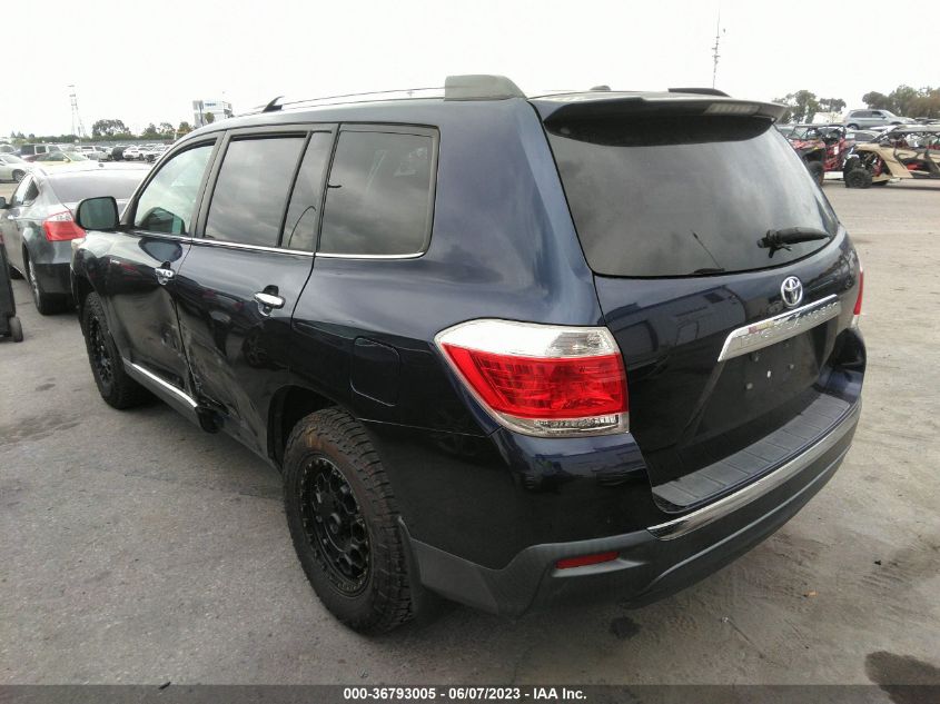 2013 TOYOTA HIGHLANDER LIMITED - 5TDYK3EH7DS130731