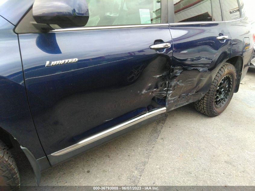 2013 TOYOTA HIGHLANDER LIMITED - 5TDYK3EH7DS130731