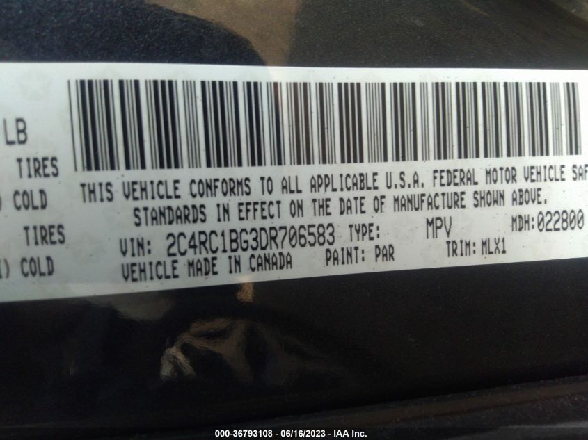 2013 CHRYSLER TOWN & COUNTRY TOURING - 2C4RC1BG3DR706583