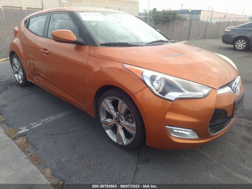 2013 HYUNDAI VELOSTER W/BLACK INT - KMHTC6AD2DU088293