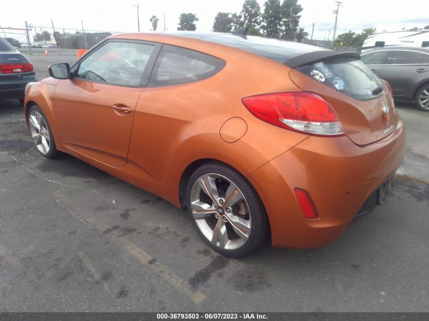 2013 HYUNDAI VELOSTER W/BLACK INT - KMHTC6AD2DU088293