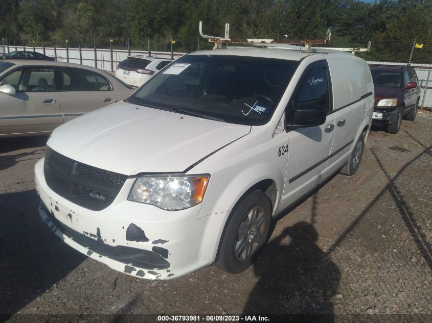 2013 RAM CARGO VAN TRADESMAN 2C4JRGAG6DR765644